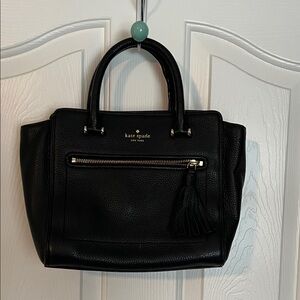 Kate Spade Black Satchel with Tassel